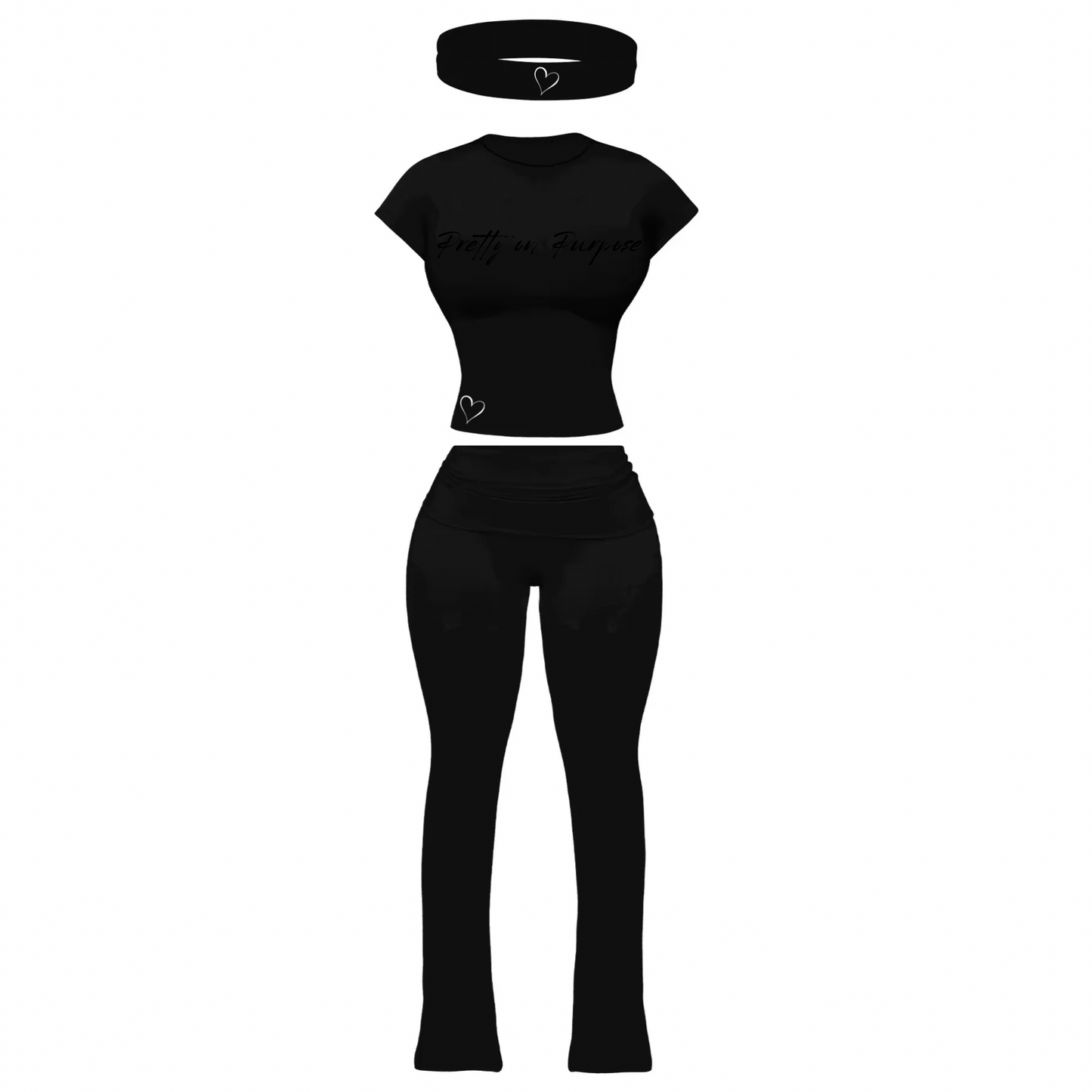 Pretty on Purpose Three Piece- Black