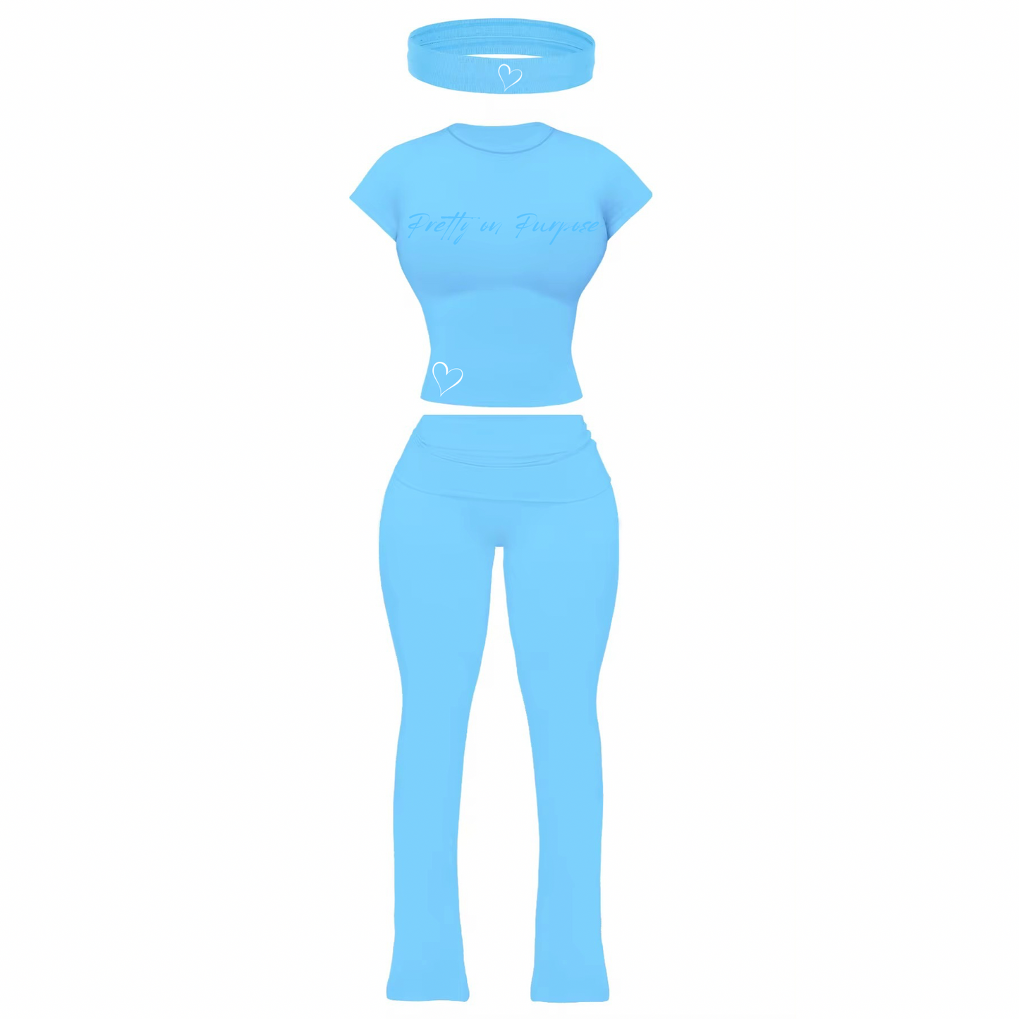 Pretty on Purpose Three Piece Set - Baby Blue