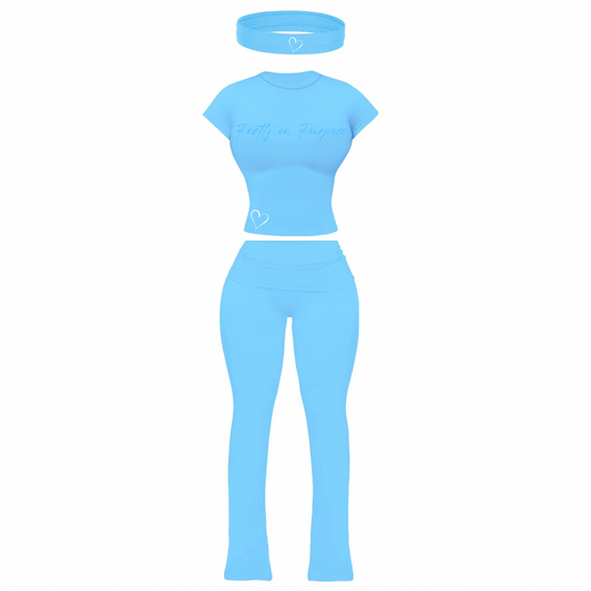 Pretty on Purpose Three Piece Set - Baby Blue